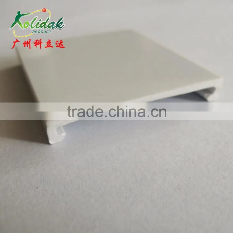 Gray Customized plastic extrusion PVC profile