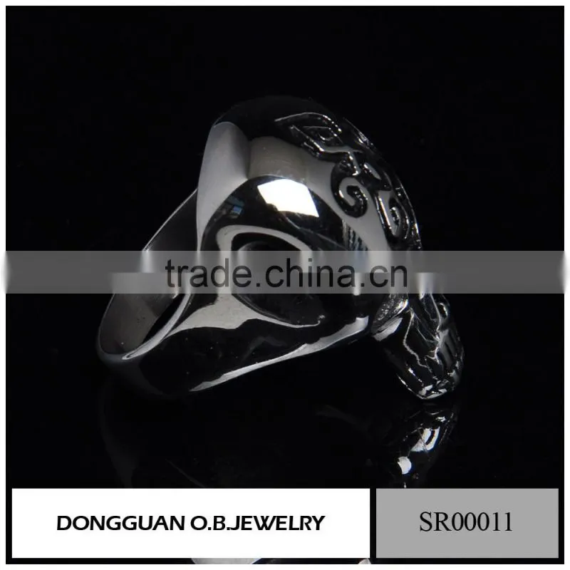 Skull Silver Ring For Men,Skull Ring Silver Jewelry Gothic,Silver Skull Titanium Ring
