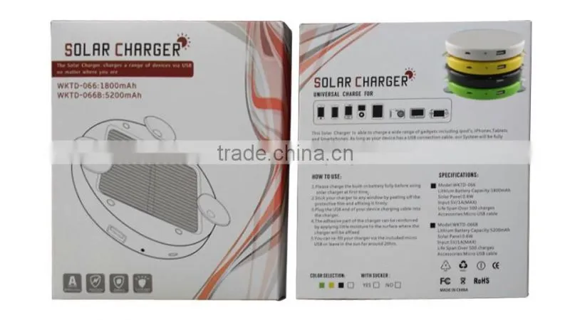 private model solar power bank charger, universal portable power bank with dual output,solar mobile charger for digital products