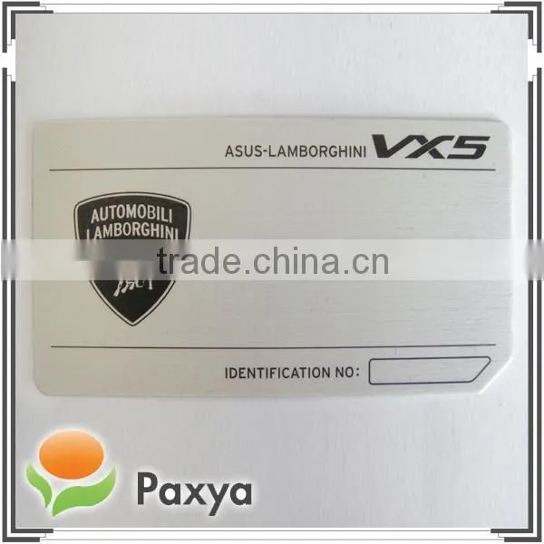 Aluminum logo sticker for computer