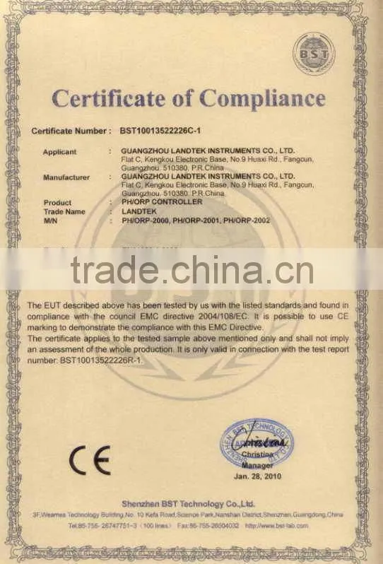 PH/ORP Controller PH/ORP-2000