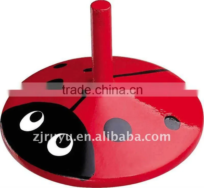 wooden spinning toy