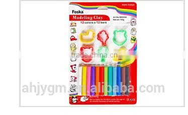 200g 10Colors*10bars Color Plasticine Modelling Clay/kids modeling clay