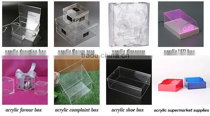 Custom countertop black acrylic riser / acrylic riser stand