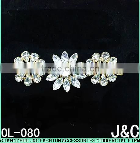 resin stone with rhinestone lady fashion shoes ornaments