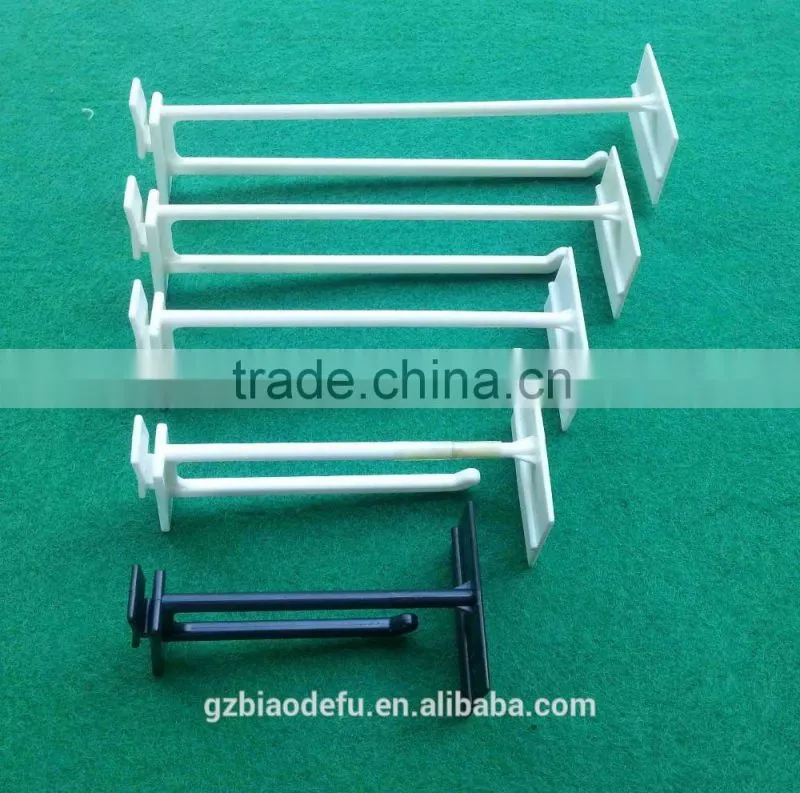 Supermarket Double Wire Plastic Hook With Price Tag