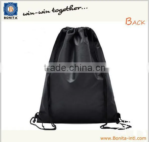2013 nylon drawstring bag, flat nylon drawstring bag