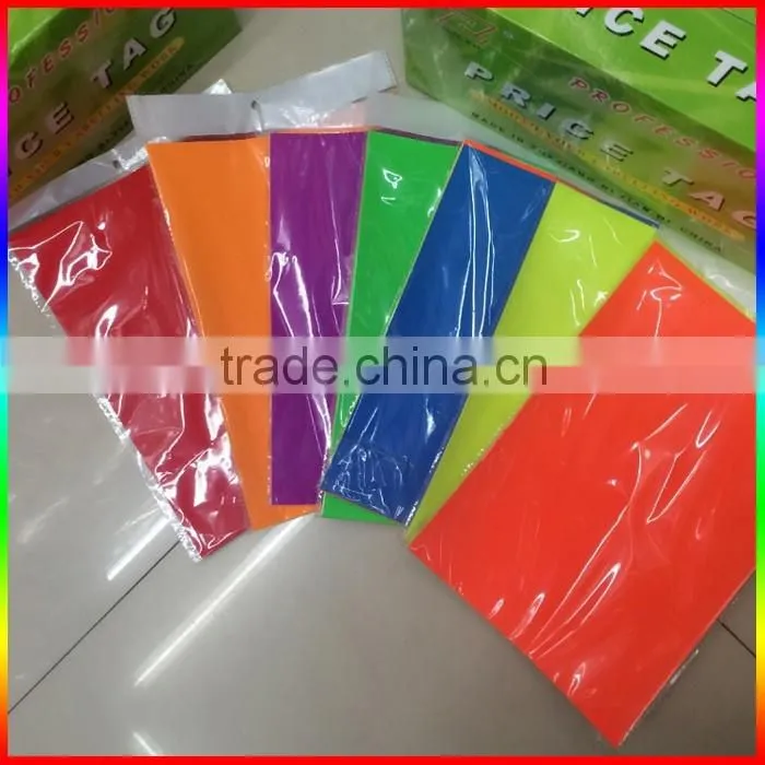 orange fluorescent sticker paper