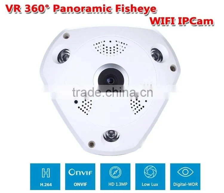 2016 VR camera VR Waterproof Dome Camera with 3D panaroma effection