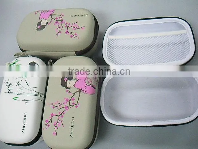 GC---New PU moulded shape printing eva cosmetics Travel Organizer box