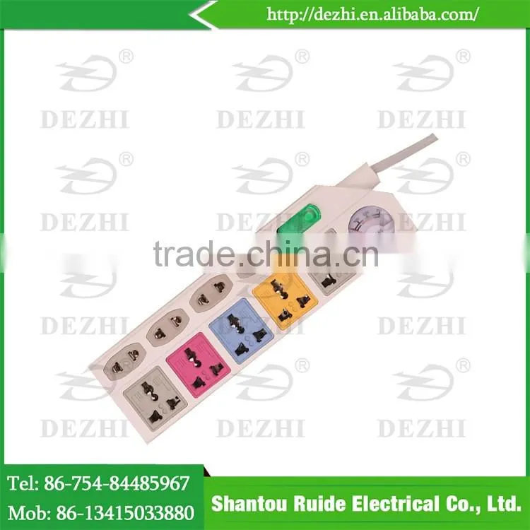 multi switch socket , electrical socket with voltmeter , extension outlet