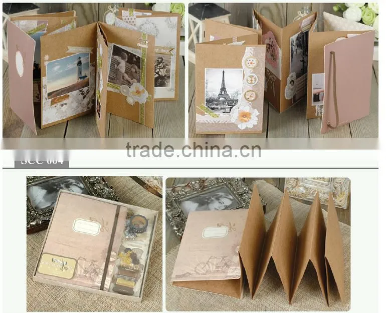 handmade paper scrapbook kit album