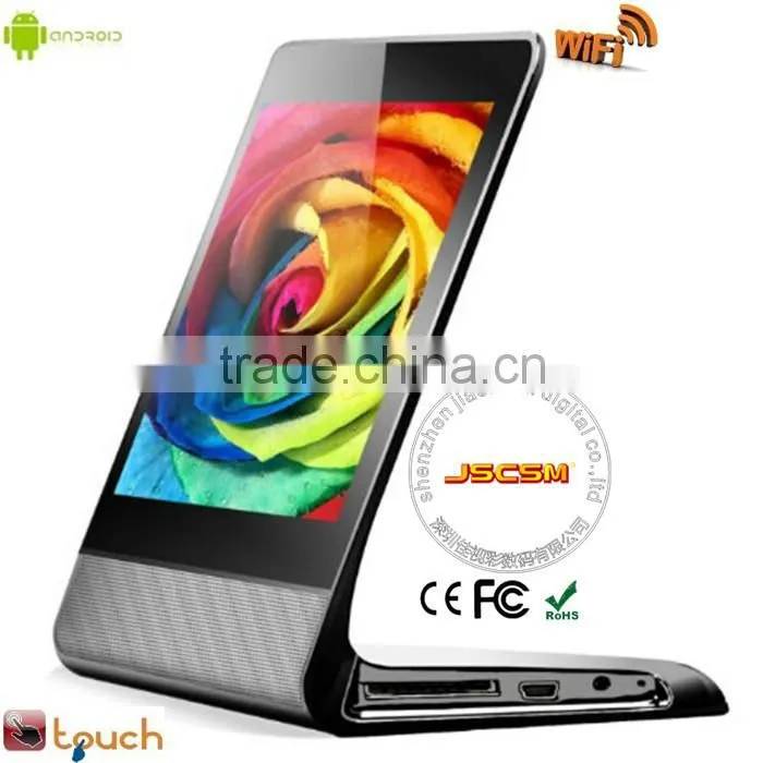 7inch wifi digital picture frame with desk clock