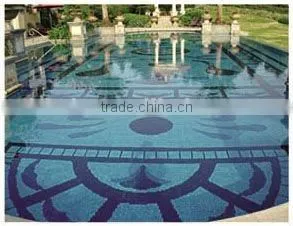 Glass mosaic for swimming pool tile