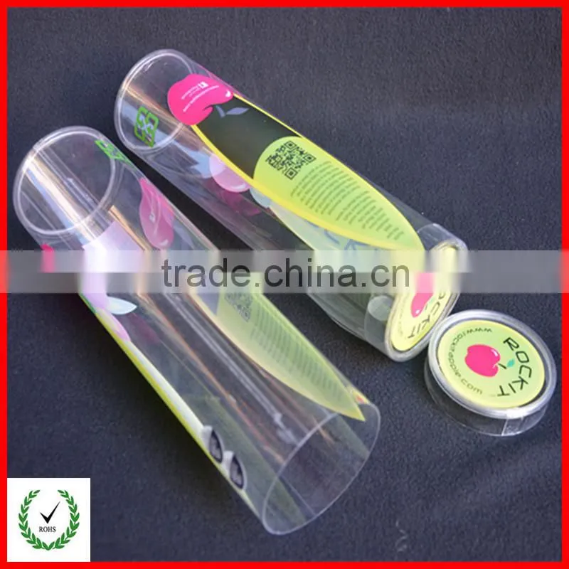 hot-sale transparent plastic cylinder box for chocolate packaging