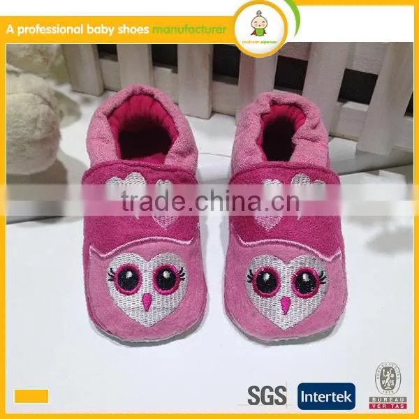 manufacturer best selling lovely animal patterns cotton fabric cheap children winter shoes
