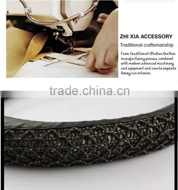 reliable quality steering wheel cover of beige