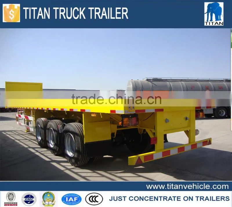 Widely used low bed trailer truck dimensions 40 tons for sale
