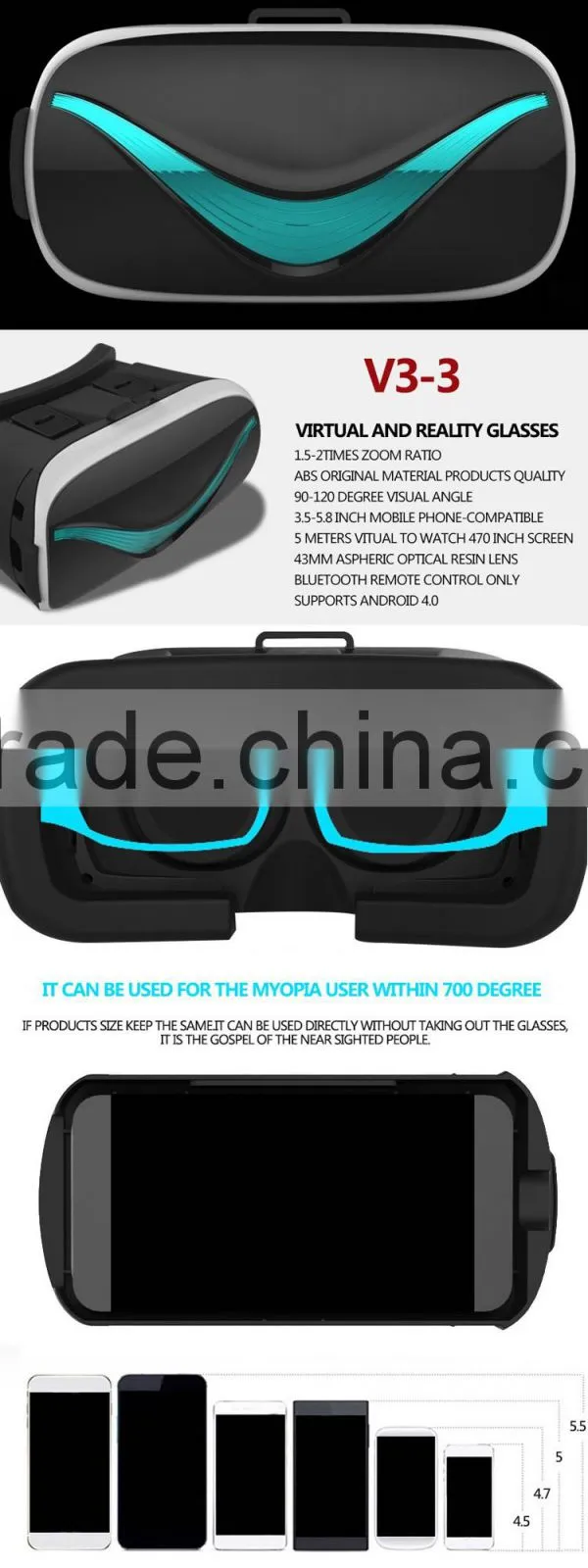 best price virtual reality vr shinecon vr box 3d vr glasses