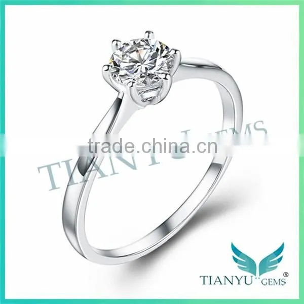 Lady's Engagement Ring Moissanite Diamond Wedding Ring