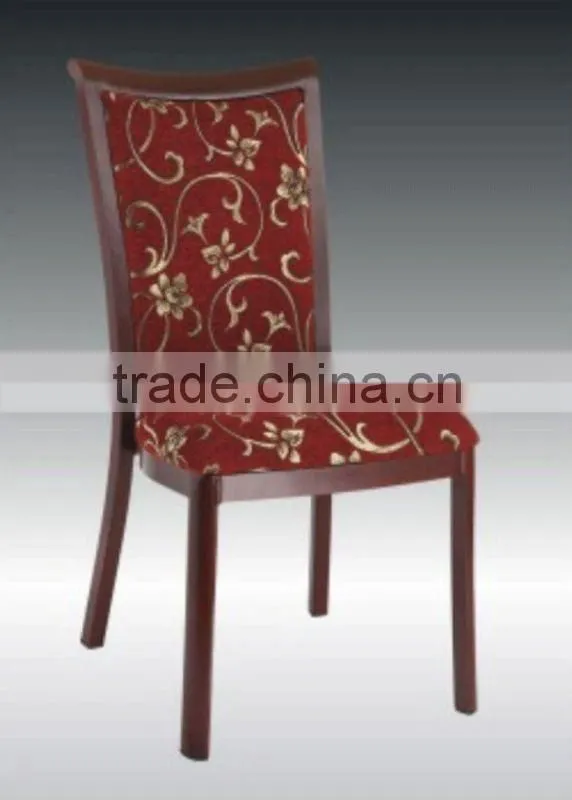 aluminum imitated wood dining chair