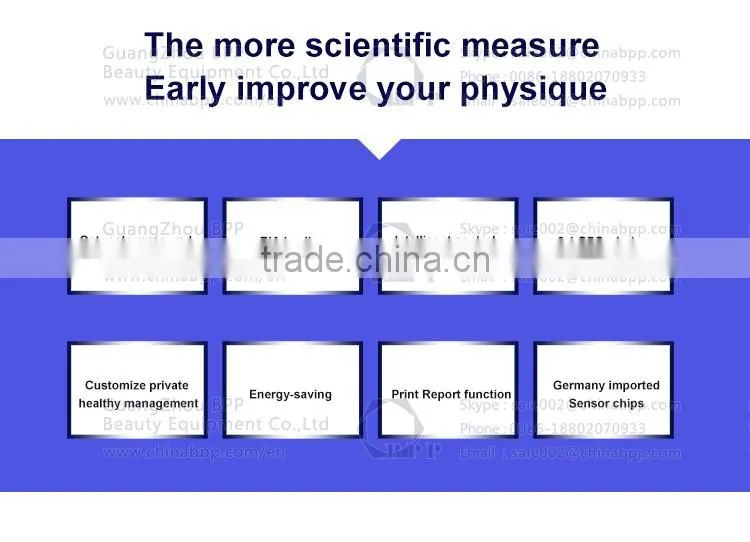 Body composition analyzer with bia bio electronic impedance technology