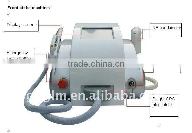 E-light (ipl+rf) epilator skin rejuvenation beauty equipment