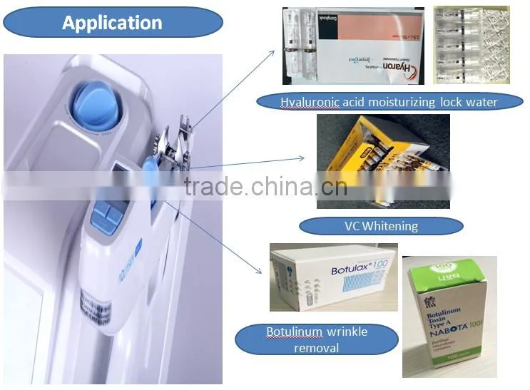 Imported skin rejuvenation whitening wrinkle removal meso gun for salon hospital use