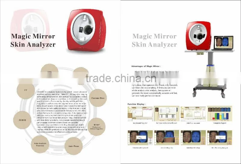 Beauty salon used fundermental device facial skin analysis maguc mirror skin analyzer