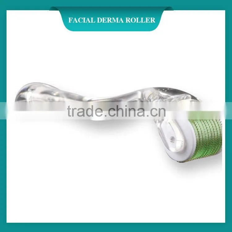 stretch mark removal titanium micro needle therapy derma roller 540 dermaroller with bottom price