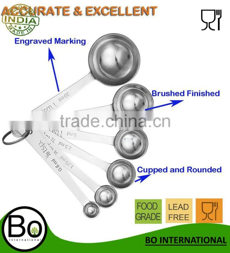 11-Piece Stainless Steel Measuring Spoons/Cups Set - Premium Stackable Tablespoons Measuring Set for Dry and Liquid Ingre