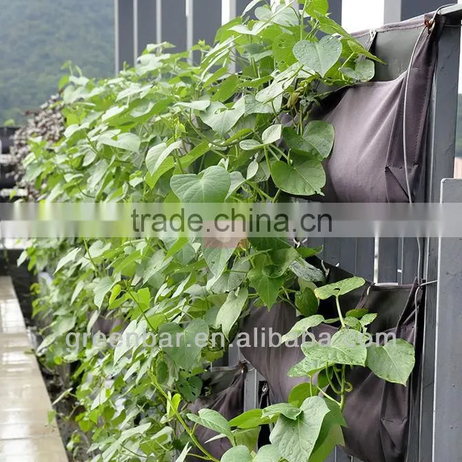 Supply indoor wall hanging planter plants on wall felt fabric planter