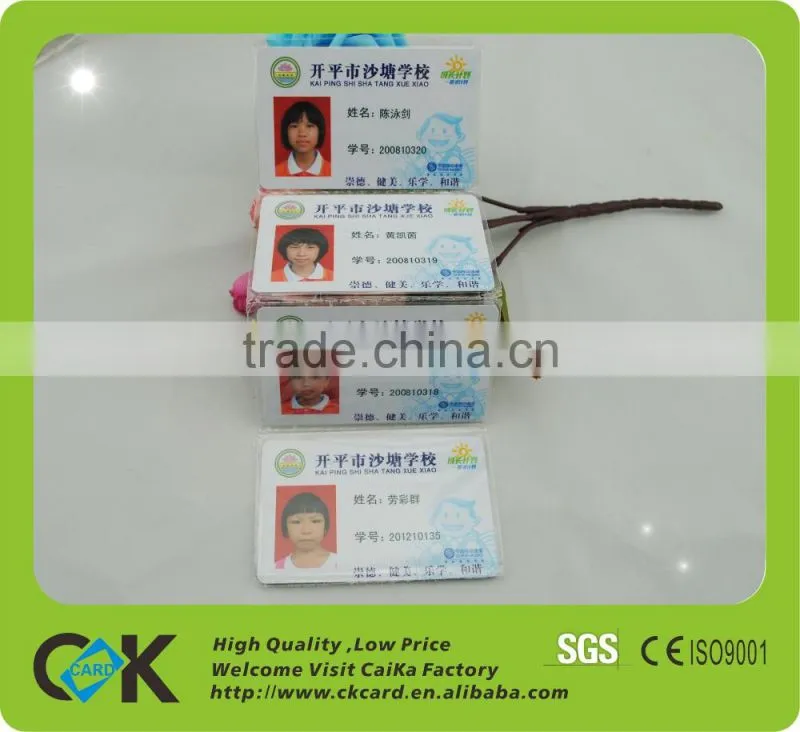 Eco-friendly plastic!Printing employee card sample from gold manufacture