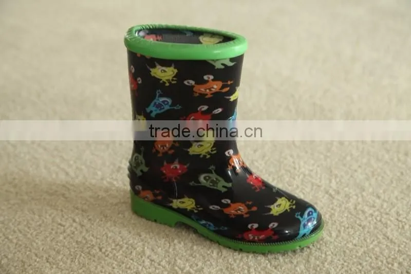 Kids Winter Warm Lining PVC Rain Boots