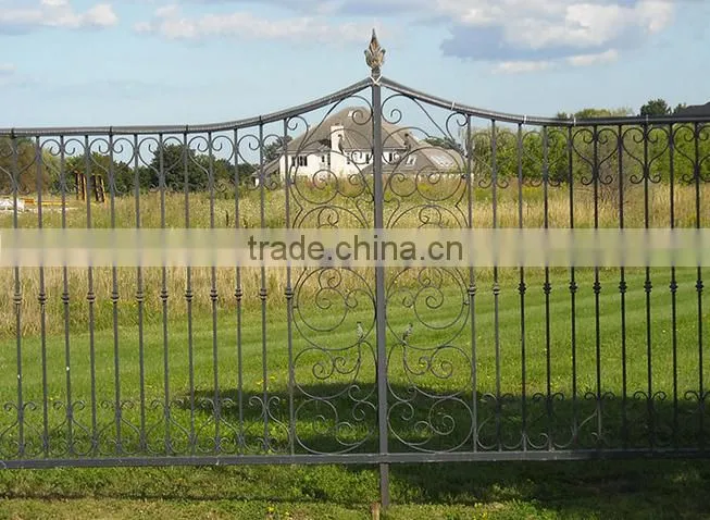 Flexible Design galvanized steel modernized lawn fence