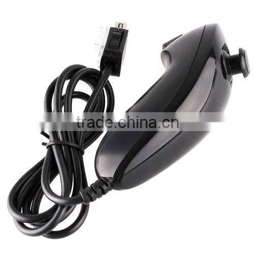 Black Remote + Nunchuck Controller Set + Case + Wrist For Nintendo Wii New