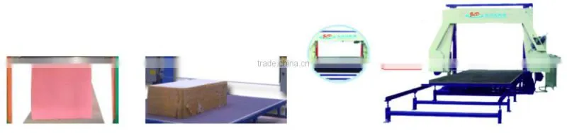 2017 the newest horizontal foam cutting machine