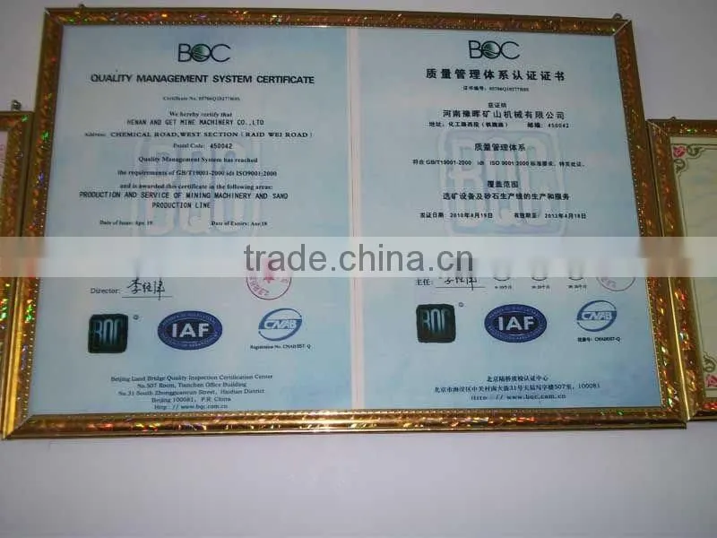 2012 hot sale B750 belt conveyors with ISO9001:2000