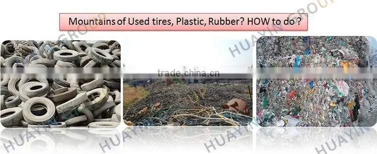 Plastic Recycling Machine to Heavy Furnace Oil Pyrolysis Plant No Emission Huayin