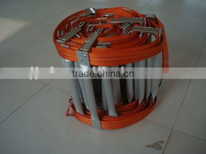 Folding aluminum fire safety rope ladder from Chinese manufacturer