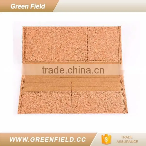 Green Field natural vegan cork fabric wallet purse card holder