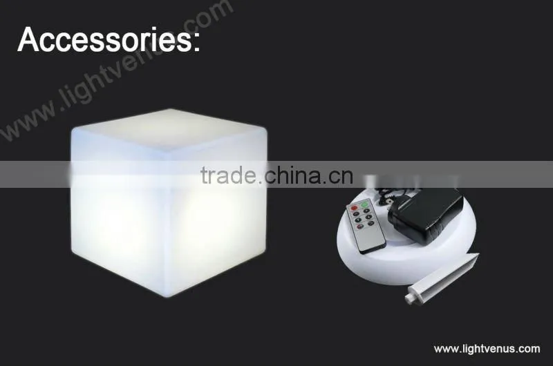 RGB led cube seat/led cube chair cube furniture for indoor and outdoor use