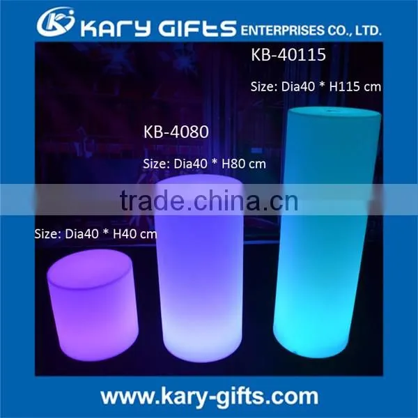 Fashion design LED glow plastic decor lights rechargeable lights & lighting