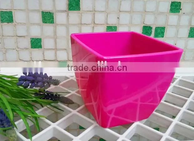 Wholesale cheap bright colors rectangular flower pot