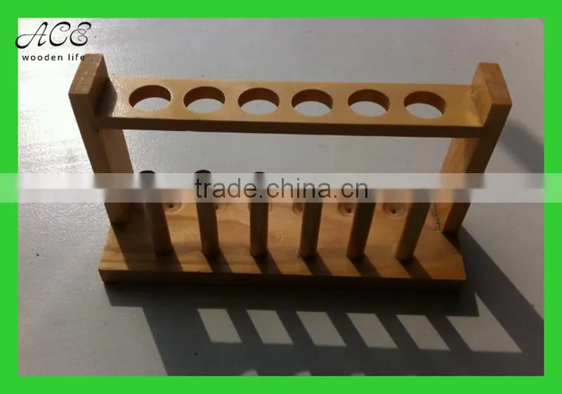 Wooden test tube holder