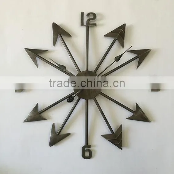 Hot Sale!!! Round Metal Vintage Multi Color Roman Numeral Wall Clock