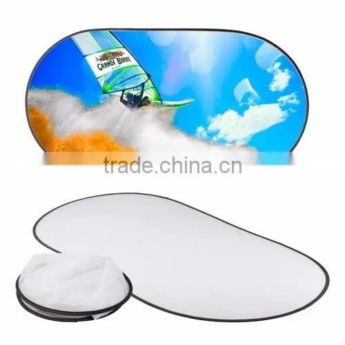 foldable white car front window sunshade