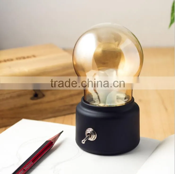 England Style Retro Bulb Light, LED Charge Table lamp Night Lamp