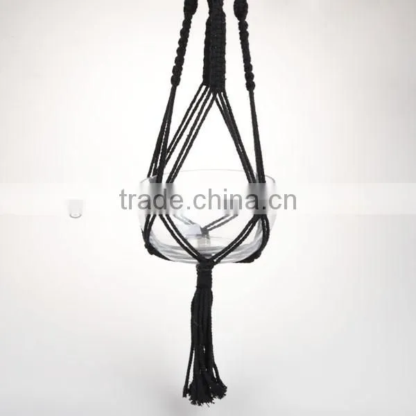 2016neweat modelling hemp rope hang vase sets