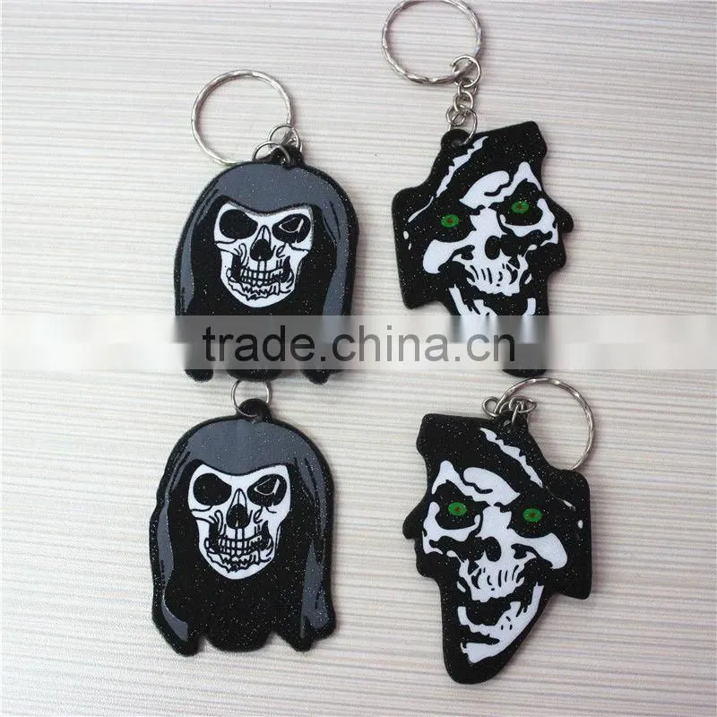 Custom Palm Shaped PVC With Sponge Keychain